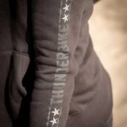 Thunderbike Clothing Thunderbike Damen Zip Hoodie Vintage Custom, Schwarz -jacket shop 19 20 1001v 5