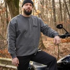 Thunderbike Clothing Thunderbike Sweater Vintage Biker Grau -jacket shop 19 30 1193v 11