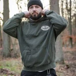 Thunderbike Clothing Thunderbike Hoodie Garage Olive Grün -jacket shop 19 30 1194v 11