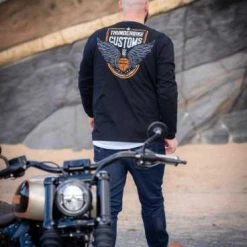 Thunderbike Clothing Thunderbike Longsleeve Customs Schwarz -jacket shop 19 30 1211v 2