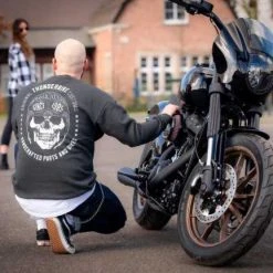 Thunderbike Clothing Thunderbike Sweatshirt Legendary Grau -jacket shop 19 30 1253v 2