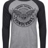 Thunderbike Clothing Thunderbike Longsleeve Flying Customs Schwarz/grau