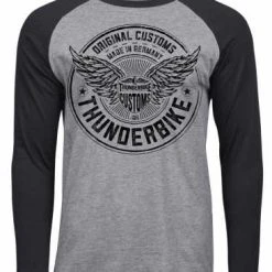 Thunderbike Clothing Thunderbike Longsleeve Flying Customs Schwarz/grau