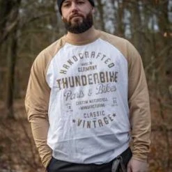 Thunderbike Clothing Thunderbike Longsleeve Handcrafted Weiß/beige -jacket shop 19 31 1422v 11
