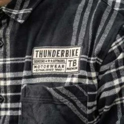 Thunderbike Clothing Thunderbike Karohemd Schwarz/beige -jacket shop 19 32 1190v 21