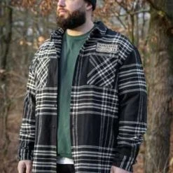 Thunderbike Clothing Thunderbike Karohemd Schwarz/beige -jacket shop 19 32 1190v 71