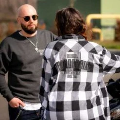 Thunderbike Clothing Thunderbike Flanellhemd Original Weiß/schwarz -jacket shop 19 32 1272v 4