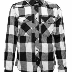 Thunderbike Clothing Thunderbike Flanellhemd Original Weiß/schwarz
