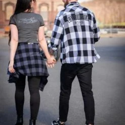 Thunderbike Clothing Thunderbike Flanellhemd Original Weiß/schwarz -jacket shop 19 32 1272v 3