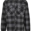 Thunderbike Clothing Thunderbike Flanellhemd Original Hellgrau/schwarz