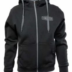 Thunderbike Clothing Thunderbike Zip Hoodie Flying Spark Plug Schwarz/grau