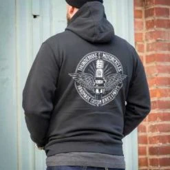 Thunderbike Clothing Thunderbike Zip Hoodie Flying Spark Plug Schwarz/grau -jacket shop 19 40 1281v 5