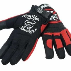 West Coast Choppers Riding Handschuhe Schwarz/rot