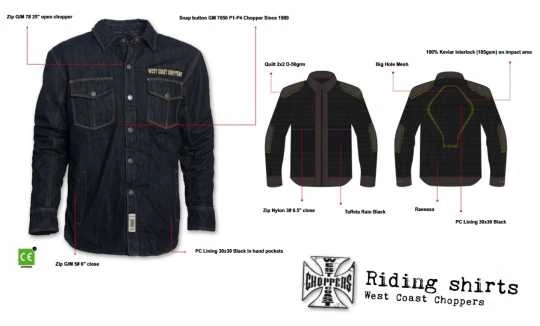 West Coast Choppers Og Denim Riding Jacke Raw Denim 3 West Coast Choppers Og Denim Riding Jacke Raw Denim – Bild 3
