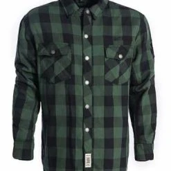 West Coast Choppers Dominator Motorrad Hemd Grün/schwarz CE