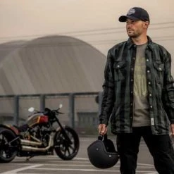 West Coast Choppers Dominator Motorrad Hemd Grün/schwarz CE 7 West Coast Choppers Dominator Motorrad Hemd Grün/schwarz CE -jacket shop 577697v 31