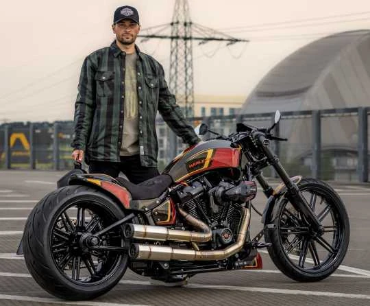 West Coast Choppers Dominator Motorrad Hemd Grün/schwarz CE 4 West Coast Choppers Dominator Motorrad Hemd Grün/schwarz CE – Bild 4