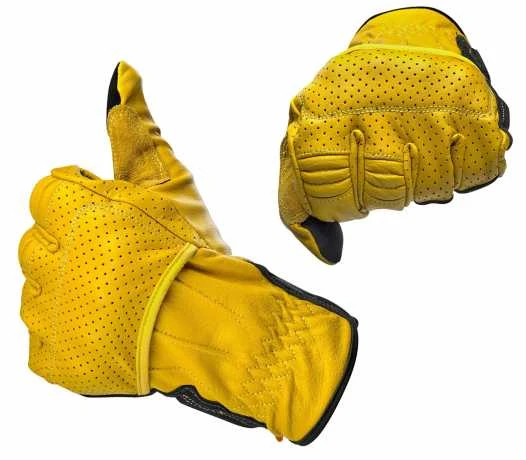Biltwell Borrego Handschuhe Gold/schwarz 2 Biltwell Borrego Handschuhe Gold/schwarz – Bild 2