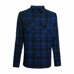 West Coast Choppers La Bomba Herringbone Flannel Hemd Blau/schwarz
