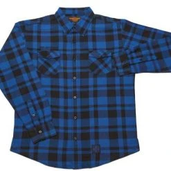 West Coast Choppers La Bomba Herringbone Flannel Hemd Blau/schwarz -jacket shop 588633v 21