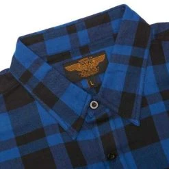 West Coast Choppers La Bomba Herringbone Flannel Hemd Blau/schwarz -jacket shop 588633v 41
