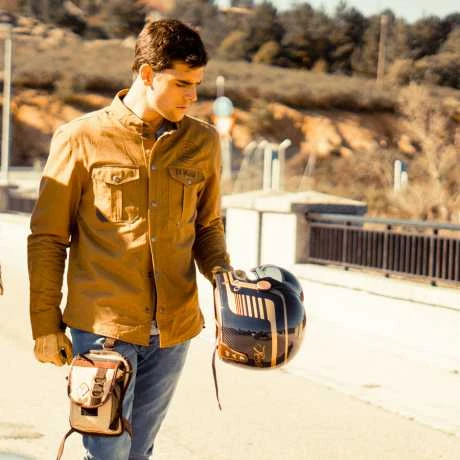 By City SUV Motorrad Shirt Beige/braun 5 By City SUV Motorrad Shirt Beige/braun – Bild 5