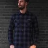 Motorcycle Storehouse MCS Worker Flanel Hemd Schwarz/grau