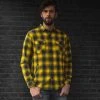 Motorcycle Storehouse MCS Worker Flanel Hemd Gelb/grau