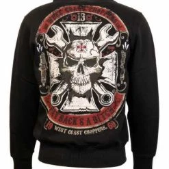 West Coast Choppers Mechanic Zip Hoodie Schwarz -jacket shop 90 1113v 3