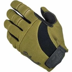 Biltwell Moto Gloves Handschuhe Oliv / Schwarz / Tan