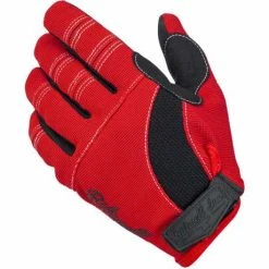 Biltwell Moto Gloves Handschuhe Rot / Schwarz / Weiß
