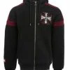 West Coast Choppers Panel Zip Hoodie Schwarz/rot