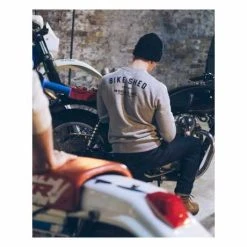 BSMC Bike Shed Estd Sweatshirt Grau -jacket shop 914896ek1