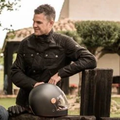 By City Belfast Waxed Jacke Schwarz -jacket shop 919592v 31