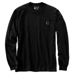 Carhartt Heavyweight Longsleeve Pocket Schwarz