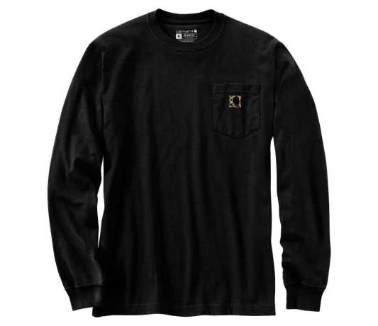 Carhartt Heavyweight Longsleeve Pocket Schwarz 1 Carhartt Heavyweight Longsleeve Pocket Schwarz
