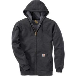 Carhartt Zip Hoodie Midweight Carbon Grau Meliert