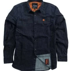 Roeg Bear Premium Denim Shirt Dunkelblau