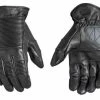 Roland Sands Design Roland Sands Bronzo Leder Handschuhe Schwarz