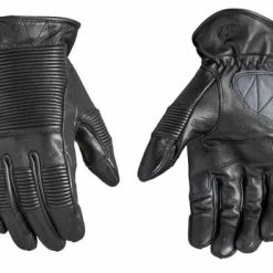 Roland Sands Design Roland Sands Bronzo Leder Handschuhe Schwarz
