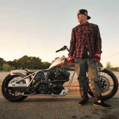 West Coast Choppers Austin Motorrad Hemd Rot/schwarz -jacket shop 923404v 31