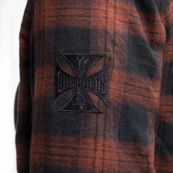 West Coast Choppers Austin Motorrad Hemd Rot/schwarz -jacket shop 923404v 41