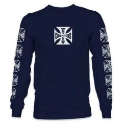 West Coast Choppers Og Logo Atx Longsleeve Navy Blau