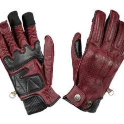 By City Oxford Handschuhe Burgund Rot/braun