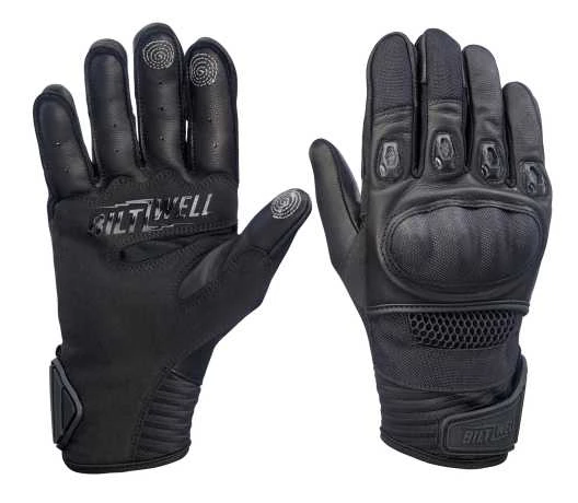 Biltwell Bridgeport Handschuhe Schwarz 1 Biltwell Bridgeport Handschuhe Schwarz