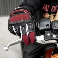 Biltwell Bridgeport Handschuhe Rot/schwarz -jacket shop 936713v 31