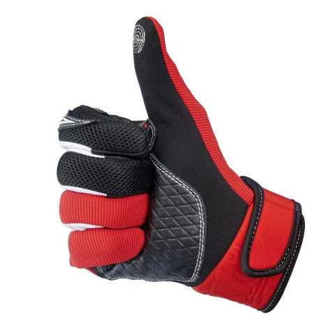 Biltwell Baja Handschuhe Rot/schwarz 5 Biltwell Baja Handschuhe Rot/schwarz – Bild 5