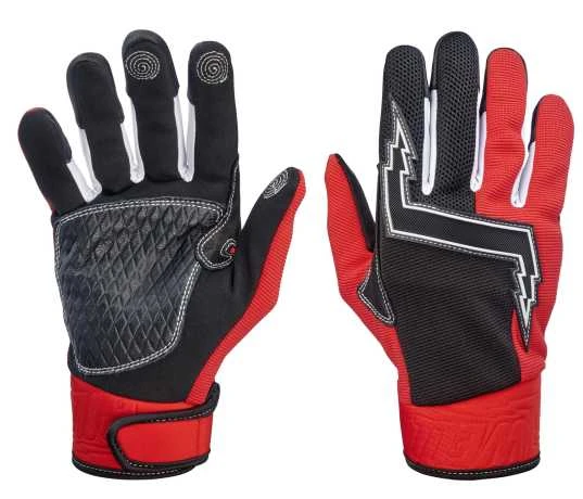 Biltwell Baja Handschuhe Rot/schwarz 1 Biltwell Baja Handschuhe Rot/schwarz