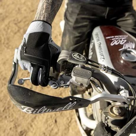 Biltwell Baja Handschuhe Grau/schwarz 3 Biltwell Baja Handschuhe Grau/schwarz – Bild 3