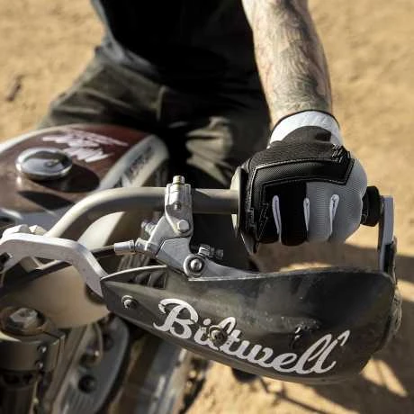 Biltwell Baja Handschuhe Grau/schwarz 4 Biltwell Baja Handschuhe Grau/schwarz – Bild 4